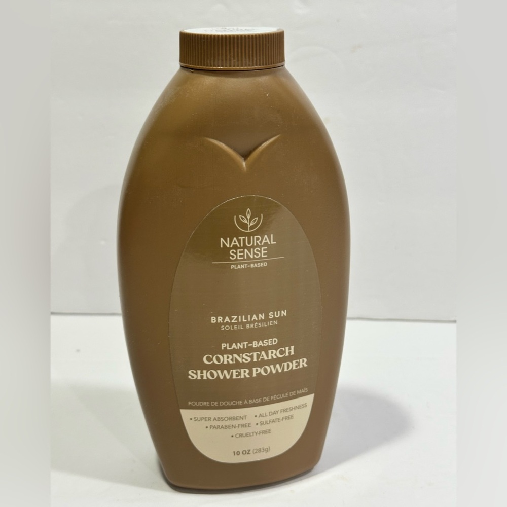 Natural Sense Brazilian Sun Plant-based Cornstarch Shower Powder - 10oz
